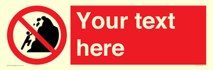 PL7411: Custom No climbing of cliffs