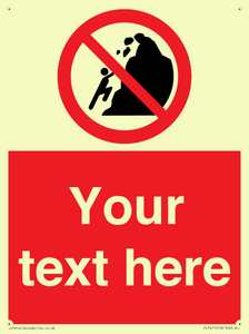 PL7411: Custom No climbing of cliffs