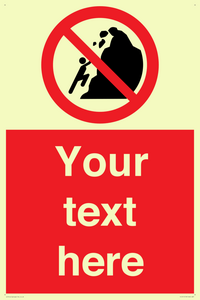 PL7411: Custom No climbing of cliffs