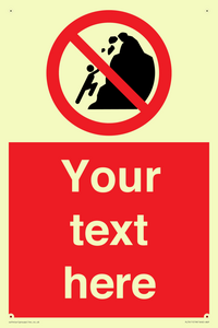 PL7411: Custom No climbing of cliffs