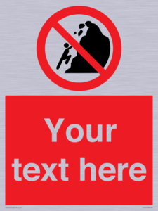PL7411: Custom No climbing of cliffs