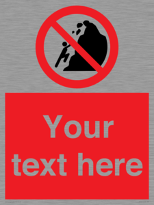 PL7411: Custom No climbing of cliffs