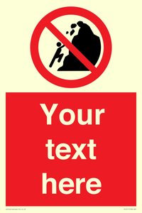 PL7411: Custom No climbing of cliffs