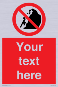 PL7411: Custom No climbing of cliffs