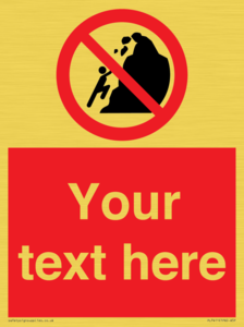 PL7411: Custom No climbing of cliffs