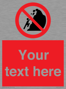 PL7411: Custom No climbing of cliffs