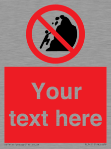 PL7411: Custom No climbing of cliffs