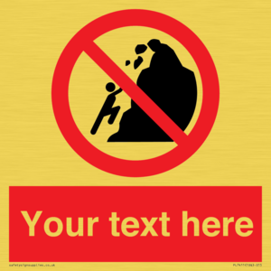PL7411: Custom No climbing of cliffs