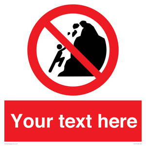 PL7411: Custom No climbing of cliffs