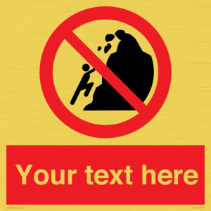 PL7411: Custom No climbing of cliffs
