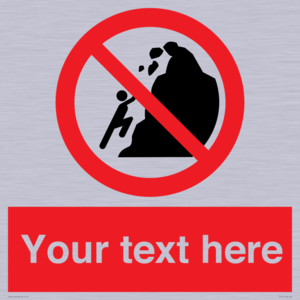 PL7411: Custom No climbing of cliffs