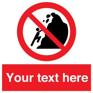 PL7411: Custom No climbing of cliffs