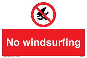 PL7447: No windsurfing