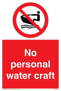 PL7450: No personal water craft