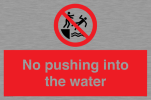 PL7454: No pushing into the water