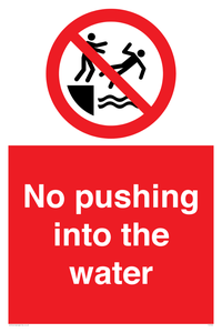 PL7454: No pushing into the water