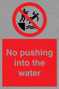PL7454: No pushing into the water