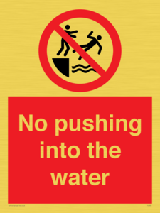 PL7454: No pushing into the water