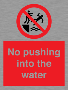 PL7454: No pushing into the water