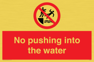 PL7454: No pushing into the water