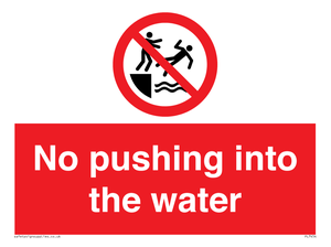 PL7454: No pushing into the water