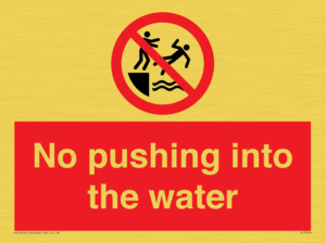 PL7454: No pushing into the water
