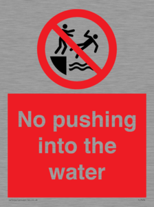 PL7454: No pushing into the water