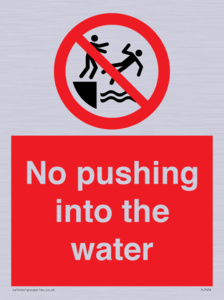 PL7454: No pushing into the water