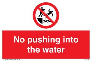 PL7454: No pushing into the water