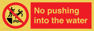 PL7454: No pushing into the water
