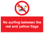 PL7456: No surfing between the red and yellow flags