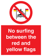 PL7456: No surfing between the red and yellow flags