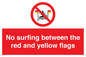 PL7456: No surfing between the red and yellow flags