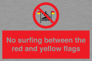PL7456: No surfing between the red and yellow flags