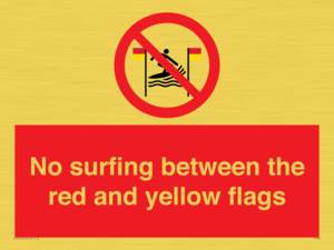 PL7456: No surfing between the red and yellow flags