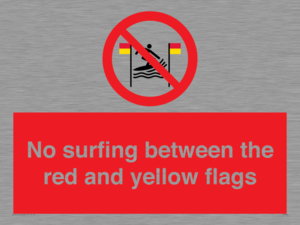 PL7456: No surfing between the red and yellow flags
