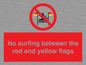 PL7456: No surfing between the red and yellow flags