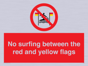 PL7456: No surfing between the red and yellow flags
