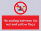 PL7456: No surfing between the red and yellow flags