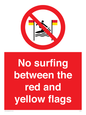 PL7456: No surfing between the red and yellow flags