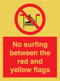 PL7456: No surfing between the red and yellow flags