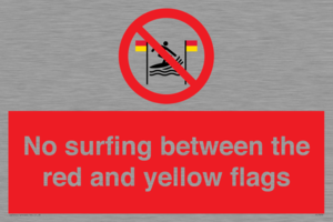 PL7456: No surfing between the red and yellow flags
