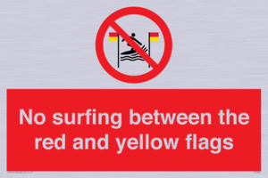 PL7456: No surfing between the red and yellow flags