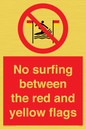 PL7456: No surfing between the red and yellow flags