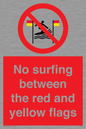 PL7456: No surfing between the red and yellow flags