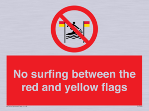PL7456: No surfing between the red and yellow flags