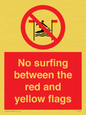 PL7456: No surfing between the red and yellow flags