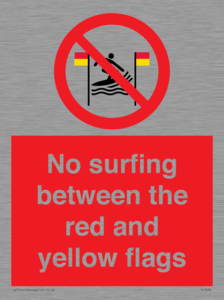 PL7456: No surfing between the red and yellow flags