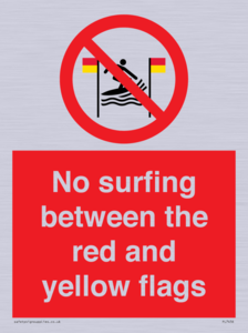 PL7456: No surfing between the red and yellow flags