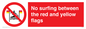PL7456: No surfing between the red and yellow flags